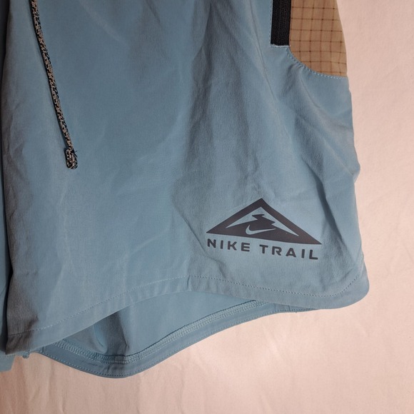 Nike Trail Running Shorts Mens Size Small Brief Lined FB4194-464 Blue NEW - Picture 9 of 16